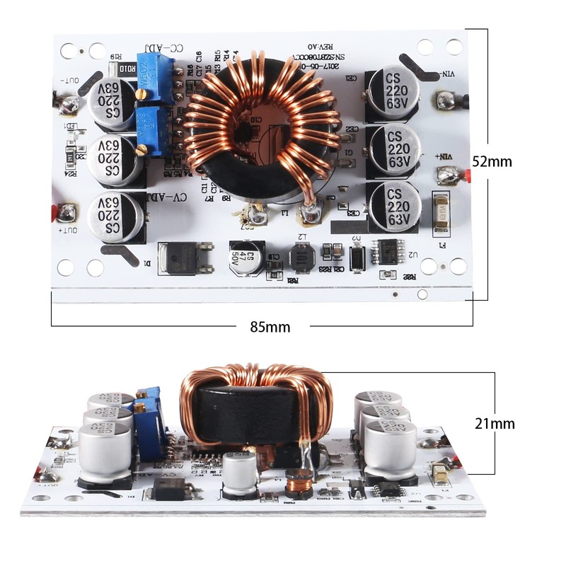 Aobao 3pcs 600W Constant Current Boost Converter DC-DC 10V-60V to