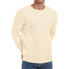 Sailwind Men's Crewneck Pullover Sweater Lightweight Casual Knitted Sweaters Beige