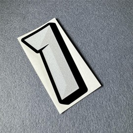 Car Stickers Arabic Numerals DIY Racing Numbers Tape for Helmet Motocross Races Body Fuel Tank Auto Applique Decals (Number 1, Height 10cm)