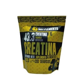 Creatina 1KG 43 Supplements 200 Servicios                                                                                                             