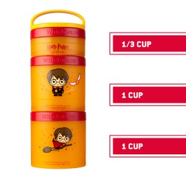 Whiskware Container Stackable Snack, 2 1/3 Cup, Dumbledore and Hedwig
