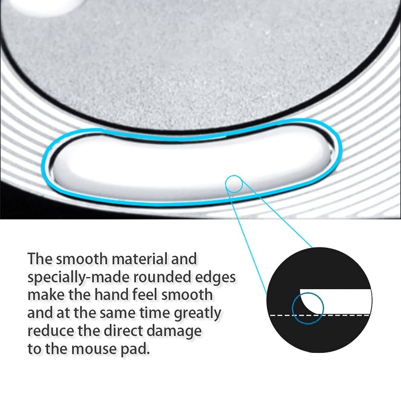 Juego de 2 Almohadillas para Orejas de Mouse con Bordes