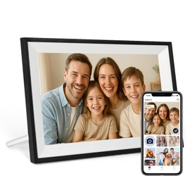 Funcare Digital Photo Frame 10.1 Inch, 1280 * 800 HD IPS Touch Screen Wifi Digital Picture Frame, 32GB Electronic Photo Frame, Auto-Rotate, Easy to Share Photos and Videos via APP
