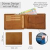 Baur Men's Genuine Leather Wallet with RFID Protection, Landscape Format,