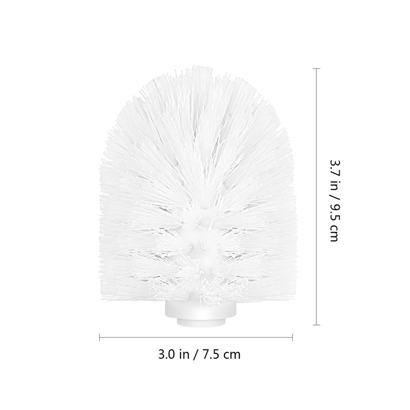 TOPBATHY Toilet Brush Head Replacement with Stiff Bristles Toilet Brush