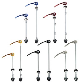 Pirhosigma Set of 5 Colors Bicycle Quick Release Skewers Axle Front and Rear Skewers Steel for Mountain Bike Road Bike
