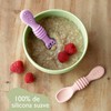 Cucharas masticables de silicona TAIMEI BTS001CA – set 6 arcoíris,