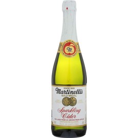 Martinelli's Gold Medal Sparkling Apple Cider Juice, 25.4 oz (8 Bottles)