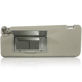 Sun Visor Fit for Nissan Titan 2017 2018 2019 2020 2021 2022 2023 2024 Replace 96401-EZ10 with Vanity Light/with Makeup Mirror (Gray(Left Driver Side))