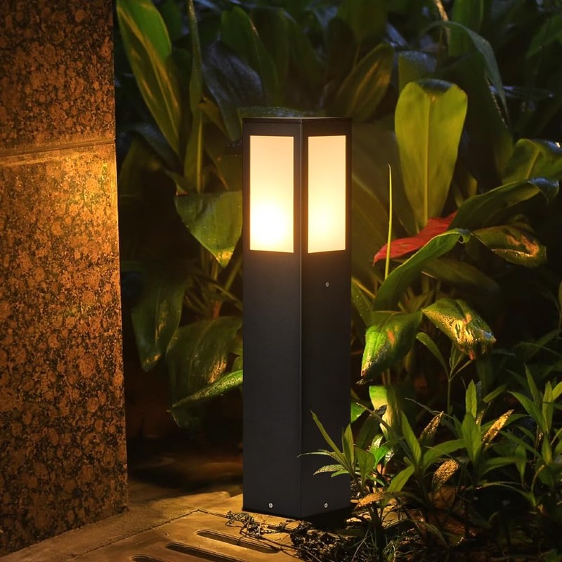 AILICIN Outdoor Path Light, Post Lights,LED Bollard Lamp for Walkway,