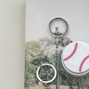 Sports ball shape three-dimensional button tactile play portable keychain bag