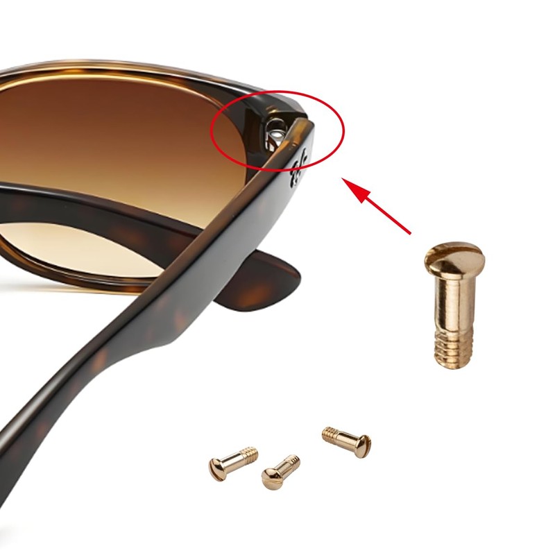 Replacement Screws for RB2132 RB4165 RB4371 Sunglasses Repair Kit (4pcs),