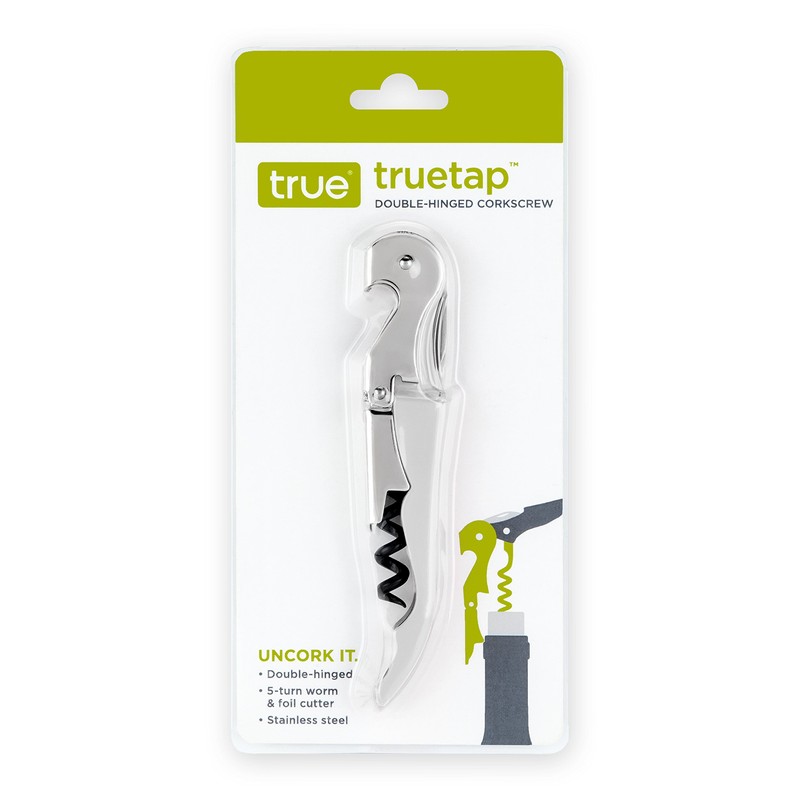 True Fabrications 2228 TF Doubled Hinged Corkscrew, White, Small