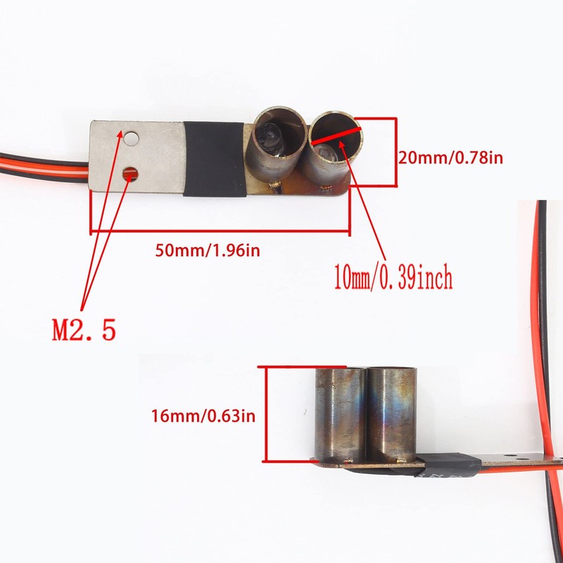 GORCWAN 1:10 RC Car Simulation Exhaust Pipe Metal Tail Throat