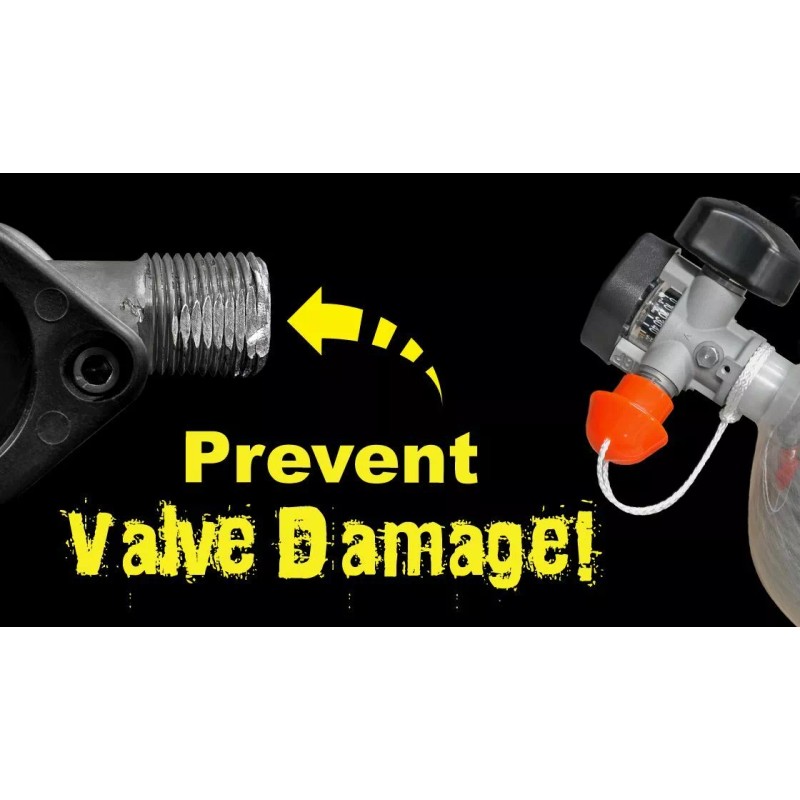 Scott SCBA Cylinder Valve - CGA 346/347 Thread Protector