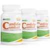 3 Pack Candida Combat, inhibidor de hongos probiótico-60 Cápsulas x3
