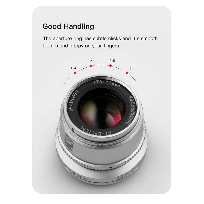TT Artisan 35 mm F1.4 APS-C Object Connection Fuji X