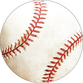 Creative Converting Sports Fanatic Baseball Postcard Invitation, 5 x 8.5-Inches, White