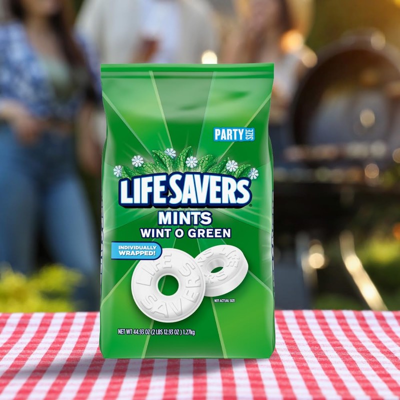 Mars Lifesavers Wint-O-Green Breath Mints Hard Candy, 44.93 Oz
