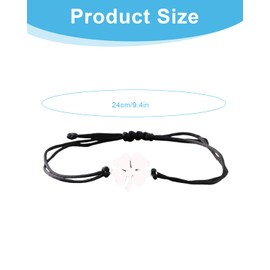 Zeayebsr Four-leaf clover bracelet, lucky charm bracelet, clover bracelet, friendship bracelet for courageous exam operation, lucky charm, lucky charm examination, Fabric