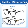 Chrome Heart Glasses with Blue Light Filter, Clear Glasses Men
