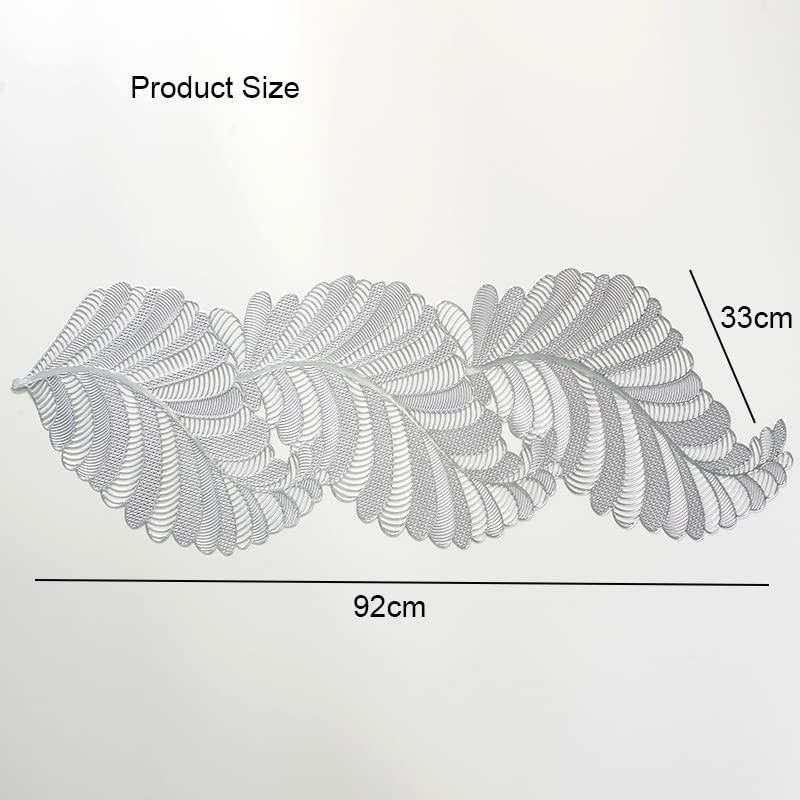 Hosoncovy PVC Hollow Table Runner Non-slip Decorative Table Mats Placemat