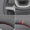 MEWANT Hand Stitched Car Steering Wheel Covers for Lancia Delta