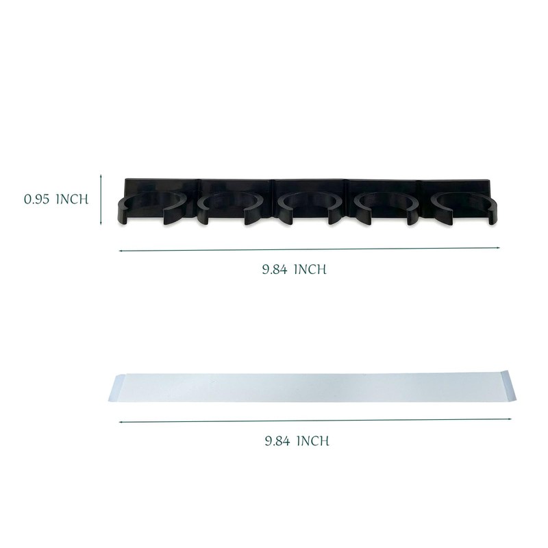 Adhesive Spice Clips, 6 Strips with 30 Clip Positions, Cabinet