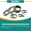 388 PCS 12 Sizes NBR Metal Bonded Sealing Washer Kit
