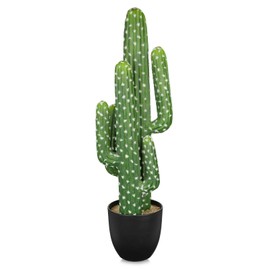 DILATATA Tall Fake Cactus Plant 28 inch Large Artificial Cactus Tree 'Saguaro Cactus' Faux Cactus Desert Plants Big Fake Cacti for Home Garden Office Decor