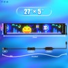 Advertising Display Scrolling LED Sign, 27inx5in LED Display, Bluetooth Control