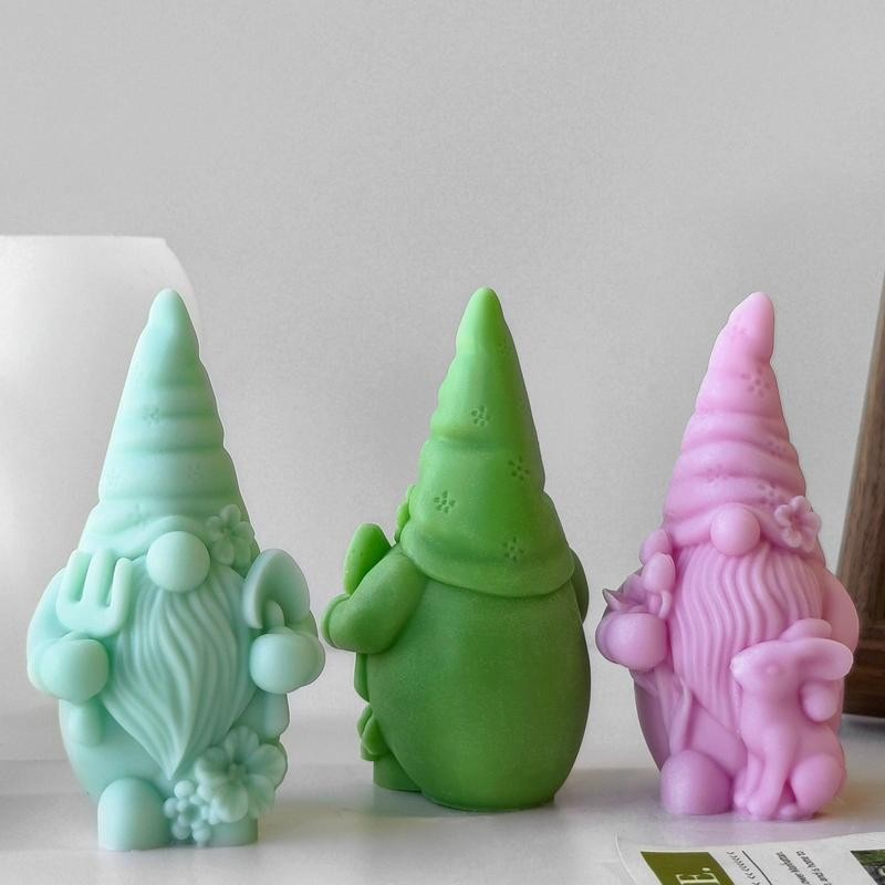 Gnome Design Silicone Mold, 1 Count DIY Candle Mold, Soap