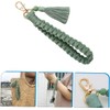 Llaveros De Macramé Para Mujer Pulsera De Muñeca Con Accesorio