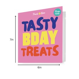 PINCH OF NOM Birthday Card with Recipe Inside 'Tasty Bday Treats'