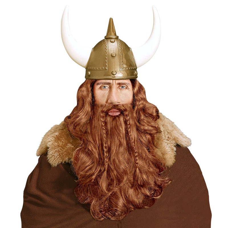 Viking withMaxi Beard Moustache Wig for Hair Accessory Fancy Dress