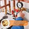 sourcing map Brass Outer Hex Thread Fittings, G1-1/4 Male Brass