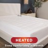 Sunbeam Restful Premium Quilted Heated Mattress Pad - King White