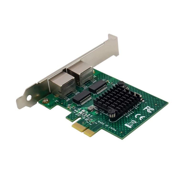 Dual-Port PCIe Gigabit Ethernet Server Adapter with NetXtreme BCM5720-2P Chipset