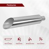 FGJQEFG 5 Inch Inlet 8 Inch Outlet Polished Stainless Steel