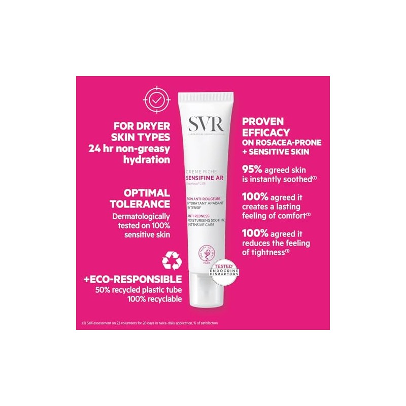 SVR Sensifine AR Creme Riche para Piel con Rojés, 40