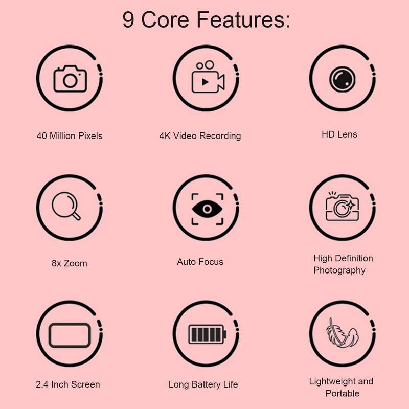 40MP, 8X Zoom, Dual Cameras, 4K HD Camera, Selfie Digital