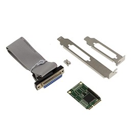 KALEA-INFORMATIQUE Mini PCIe Card 1 Parallel Port LPT DB25 SPP ECP Format mPCIe Full Size with Chipset WCH CH384L