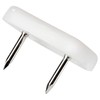 Adsamm® 16 x Plastic Gliders with 2 Nails / White