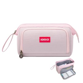 Large Pencil Case Pencil Pouch Big Capacity Pencil Bag for Kids Teen Girls Boys Student School Supplies Oxford Organizer Pen Bag Cosmetic Makeup Pouch（Pink）