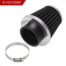 Evermotor Power Advance Chrome Plated 41 42 43mm Black Straight φ42 Suitable for Motorcycles, Scooters, ATVs, Mopeds
