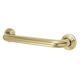 Kingston Brass DR214122 Designer Trimscape Milano 3-Layer Flange 12-Inch Grab Bar with 1.25-Inch Outer Diameter, Polished Brass