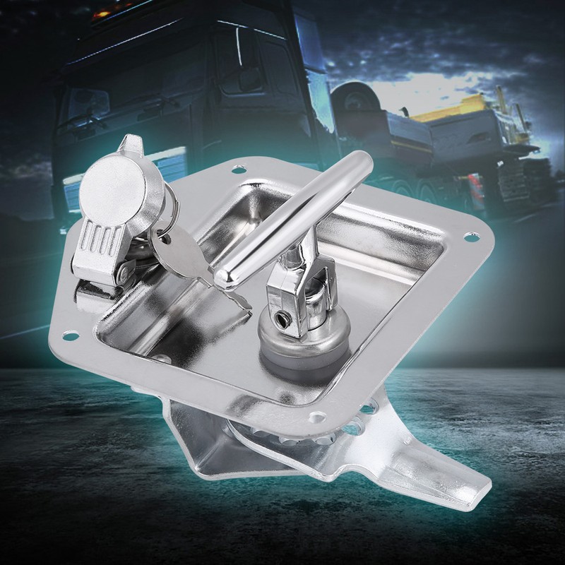 Stainless Steel Folding T Shape Handle Lock Tool Box Keys