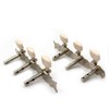 harpfeas 3-on-a-plate Guitar Tuning Pegs Chrome Plated Machine Heads Keys,