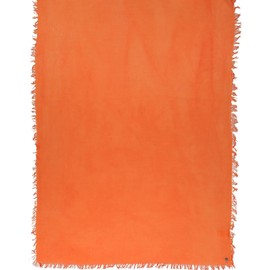 FRAAS Women's Viscose Blend Stole - 50 x 190 cm - Plain Lightweight Scarf, Tangerine, Unit size