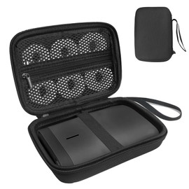 ROEOWENE Bag for SUPVAN E10 Label Printer, Labelling Device, Mini Printer, Protective Case for Nelko P21/NIIMBOT D110/Pristar P15 Bluetooth Labelling Device, Portable Label Printer (Bag Only), black